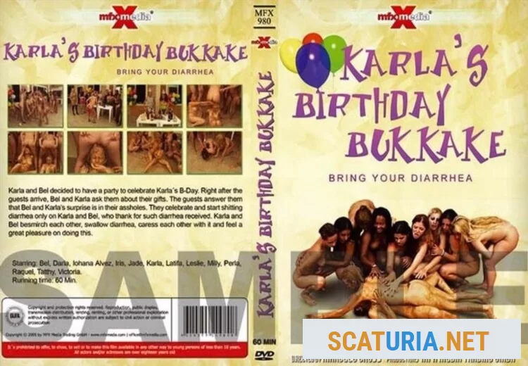 Karla's Birthday Bukakke - Bring Your Diarrhea (DVDRip / 446.2 MB) 15 April 2024