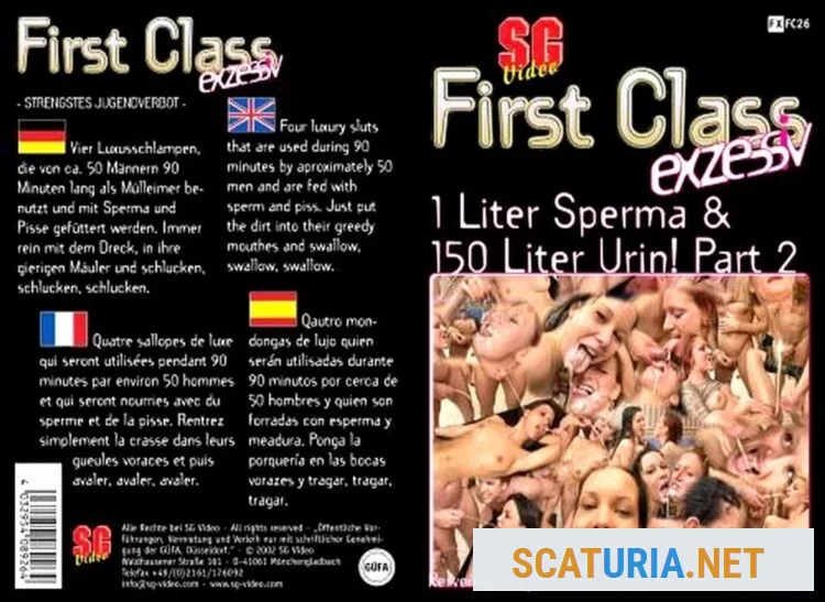 First Class #26 - 1 Liter Sperma & 150 Liter Urin Part 2 (DVDRip / 980.4 MB)  2024