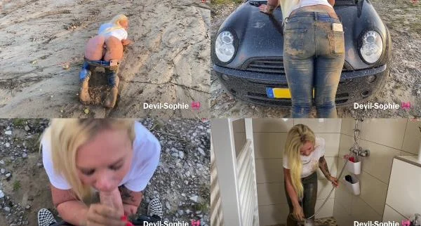 Devil Sophie - Lehmtmpelsauerei - eingesaut and eingensst - fucked with Jeansfetzloch and splashed with SteffiBlond  MydirtyHobby (FullHD 1080p / 931.38 MB)  2024