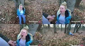Devil Sophie - Gefesselt im Wald zur ck gelassen - Der Helfer hatte nur eins im Sinn - Pissen (FullHD 1080p / 100 MB)  2025