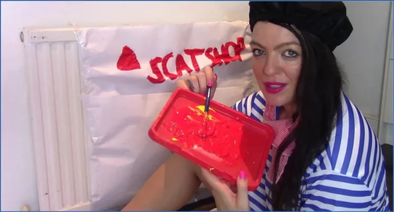Download Evamarie88: Painting With Enema and Shit (Scat-Shop) Scaturia.net