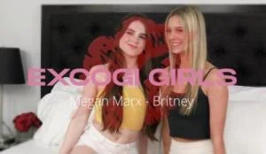 Britney Rose, Megan Marx - Turning Britney Into a Lesbian (HD 720p / Cunnilingus, Squirt)