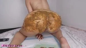 Filthy Skye - Shitting Girl 59 (HD 720p / Defecation, Scat Wife)