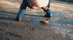 German Countryside Poop (HD 720p / Germany, Dirty Anal)