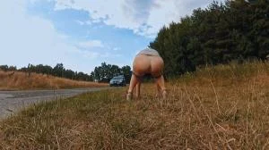 OMG Caught Outside While Pooping (HD 720p / Germany, Dirty Anal)