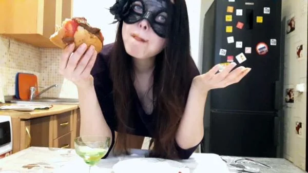 Scat Hot Dog Swallow By Top Scat Girl (FullHD 1080p / Solo, Eat Shit)