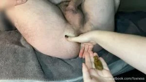 Foxness - Learning To Eat Daddy's Poo (HD 720p / Amateur, Defecation)
